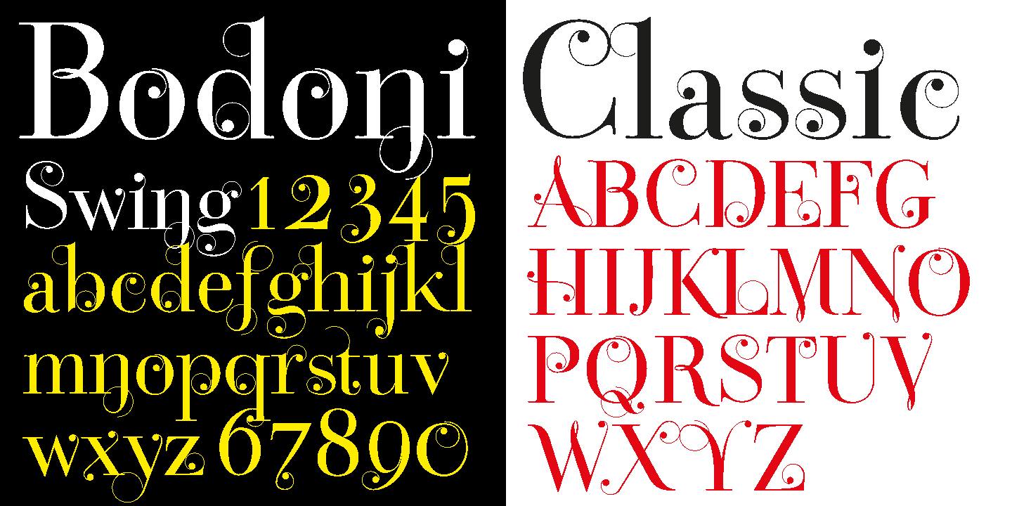 Bodoni Classic Swing