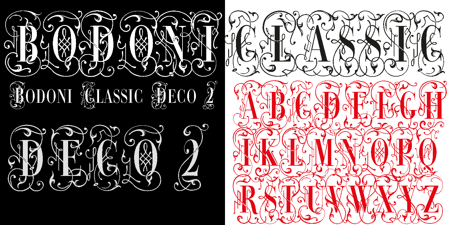 Bodoni Classic Deco Two