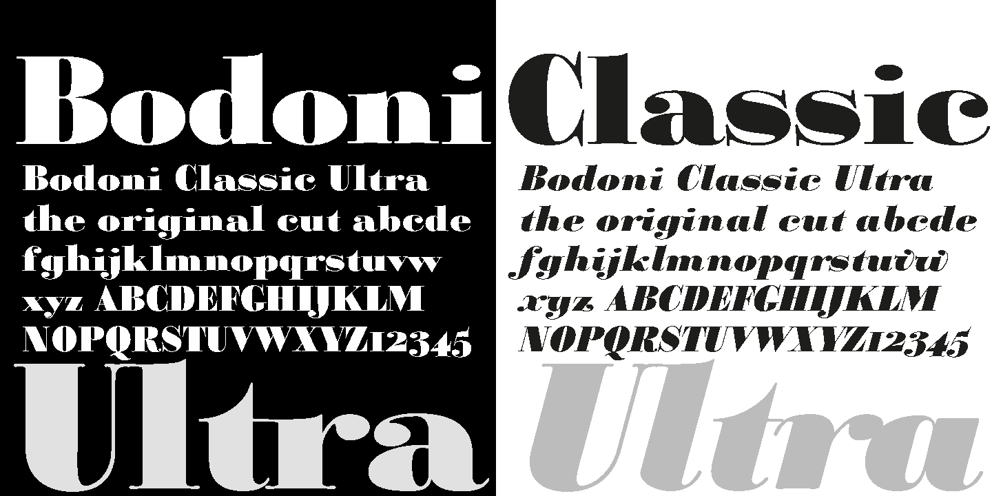 Bodoni Classic Ultra