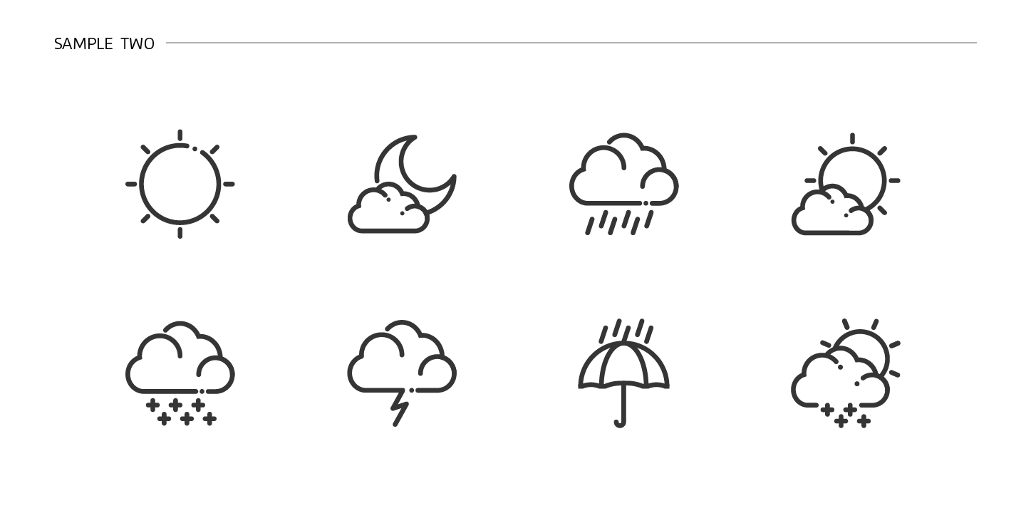 Bold Line Icons
