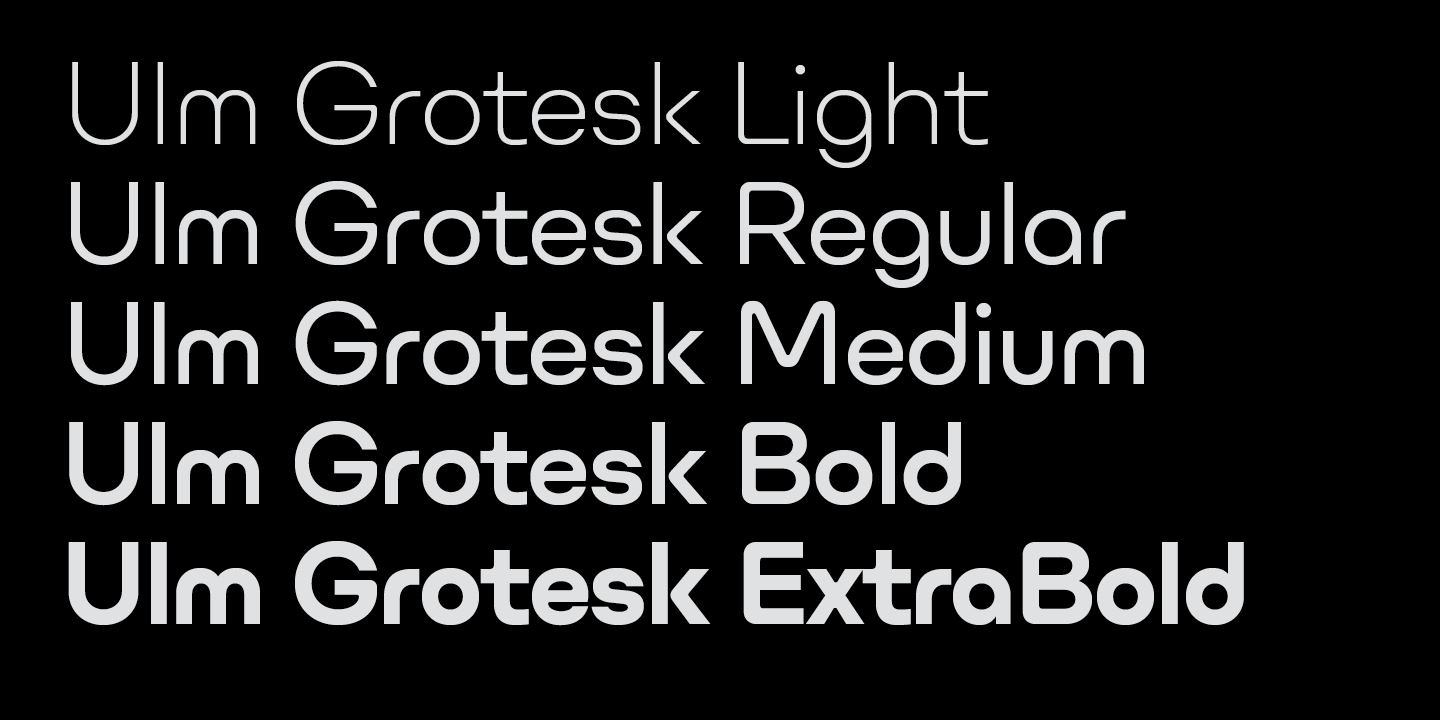 Ulm Grotesk