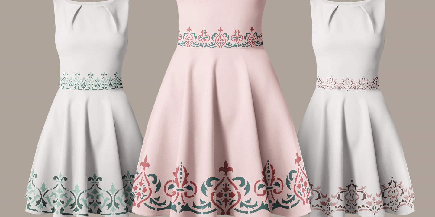 MFC Stencil Borders Five