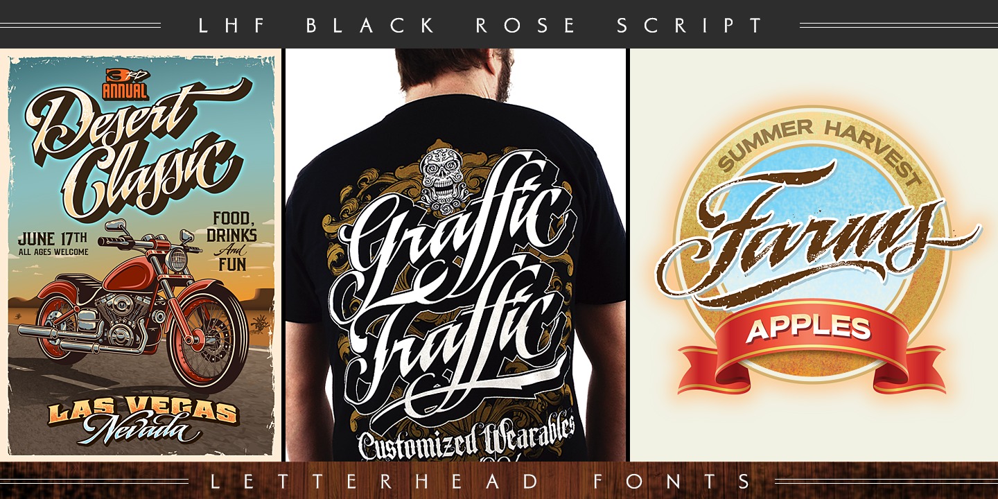 LHF Black Rose Script™