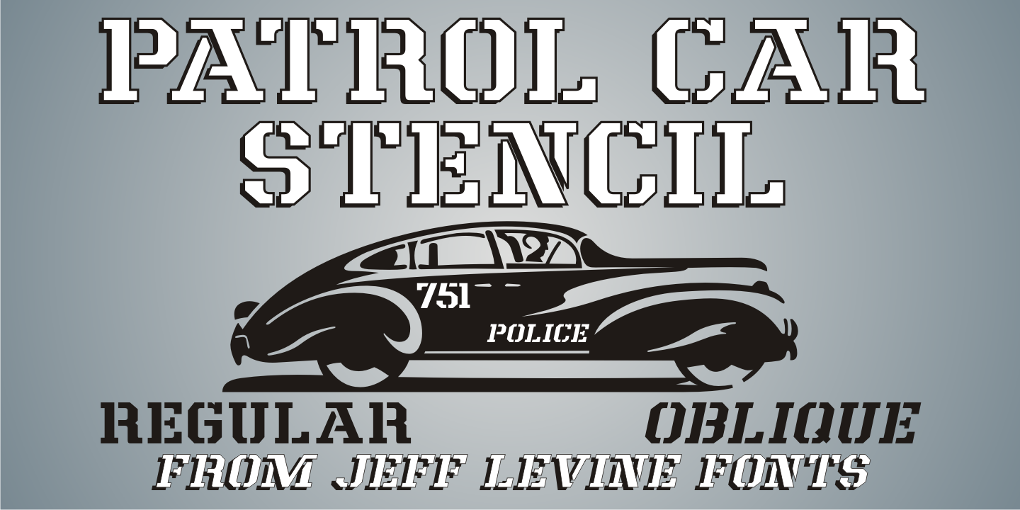 Patrol Car Stencil JNL