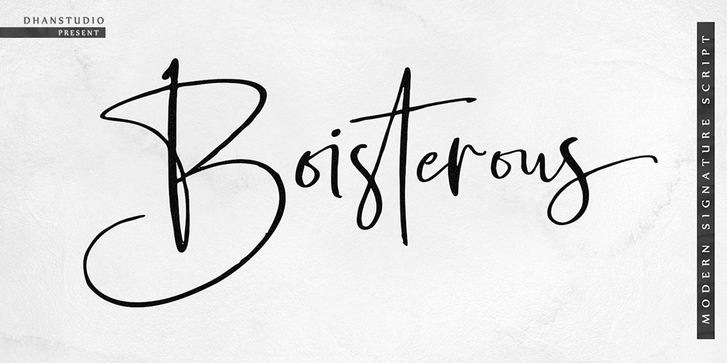 Boisterous Script