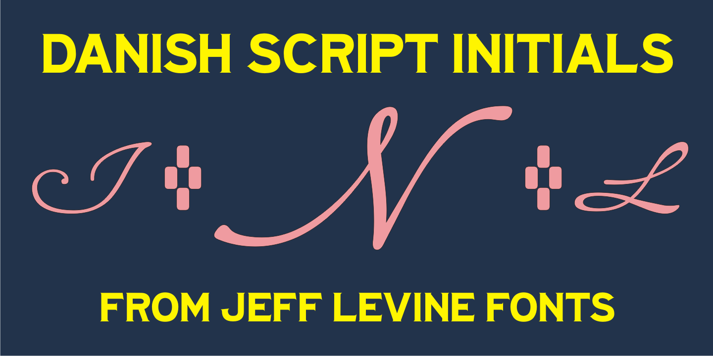 Danish Script Initials JNL