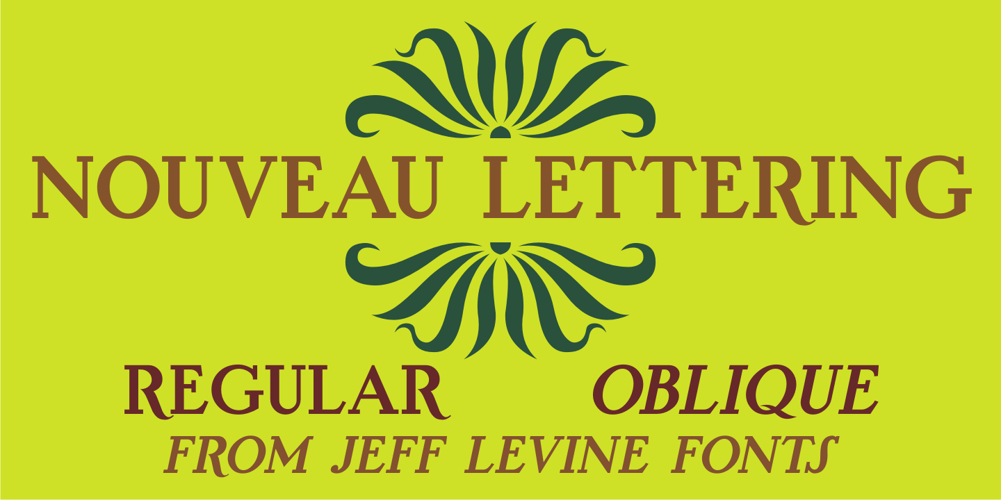 Nouveau Lettering JNL