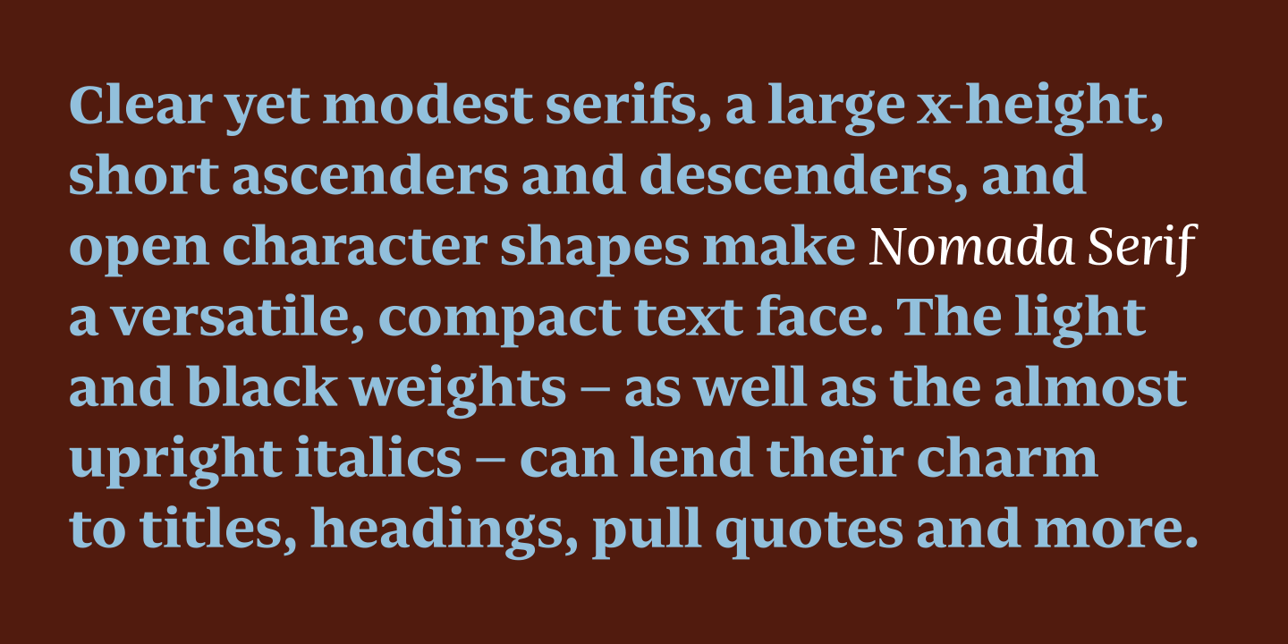 Nomada Serif