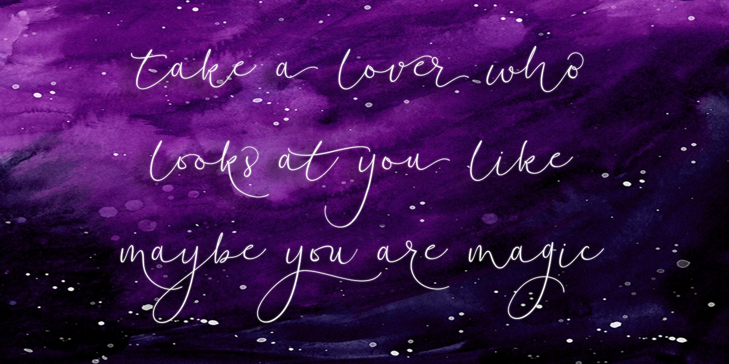 Soft Whisperings Calligraphic