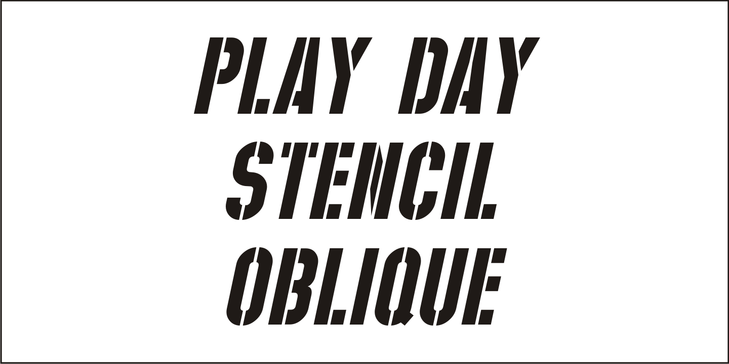 Play Day Stencil JNL