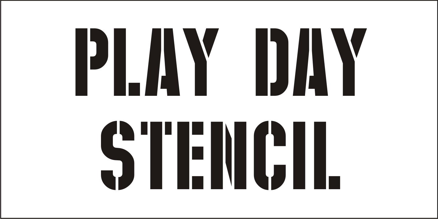 Play Day Stencil JNL
