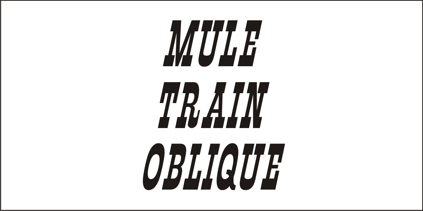 Mule Train JNL