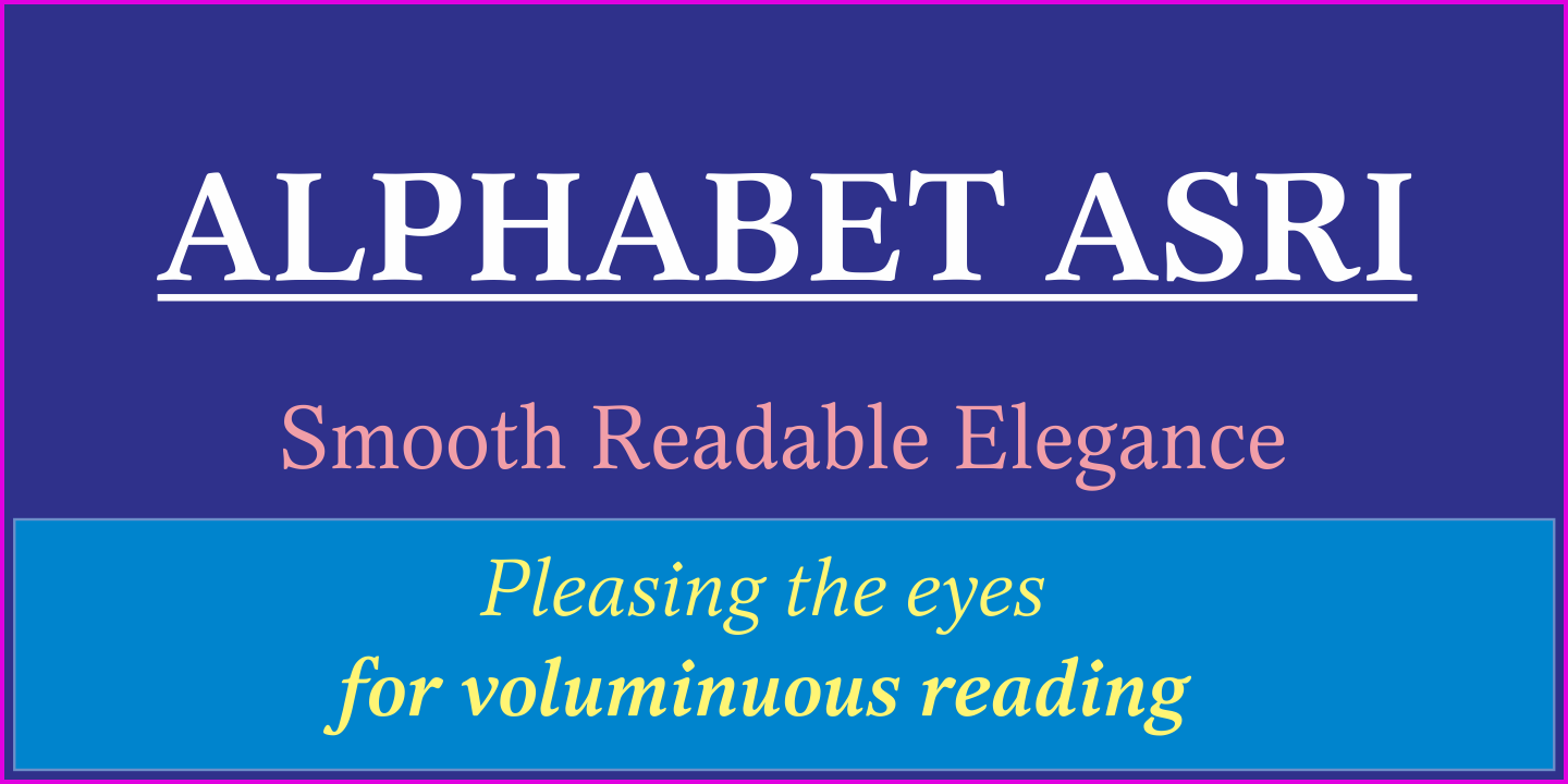 Alphabet Asri