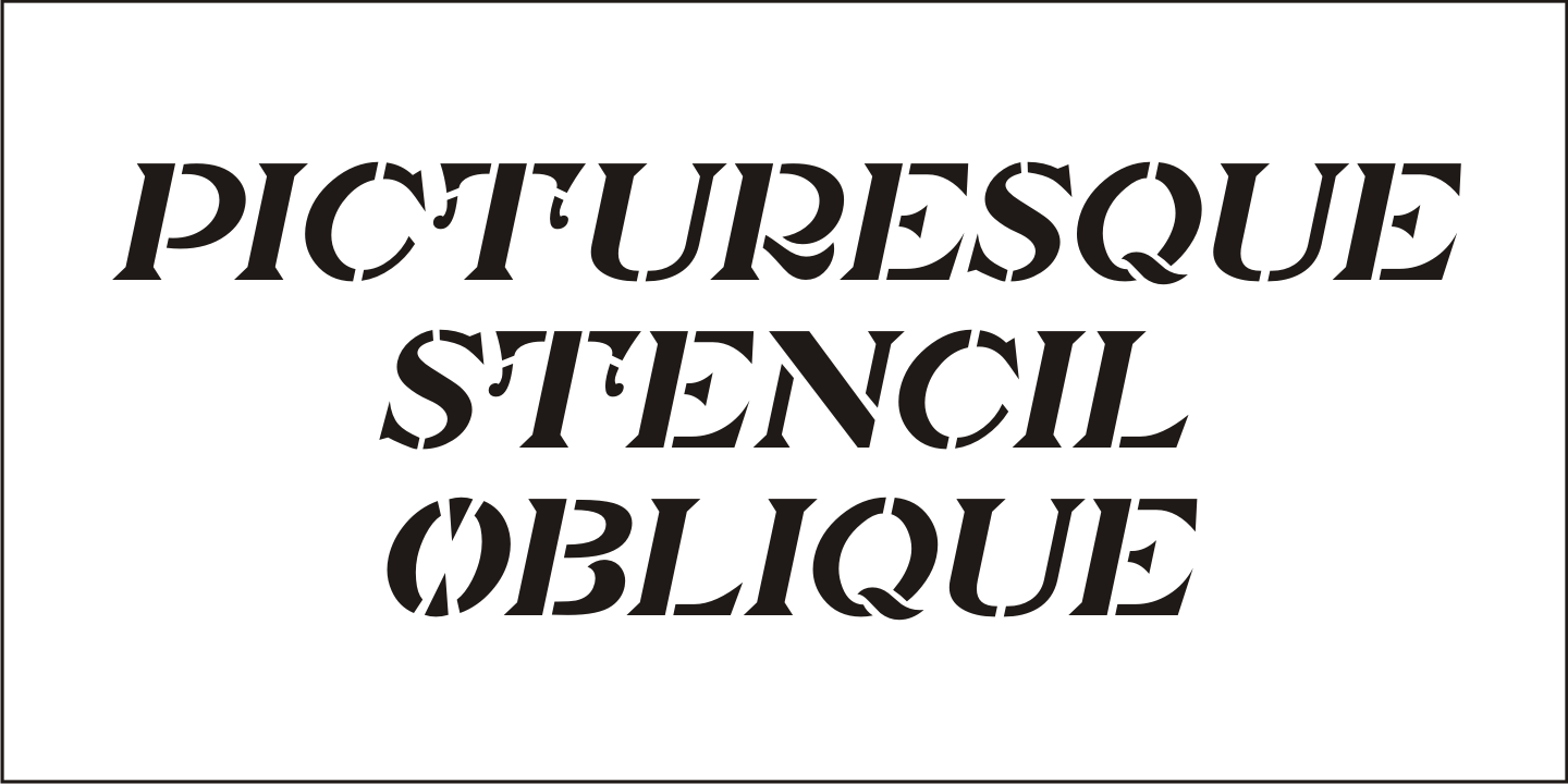Picturesque Stencil JNL
