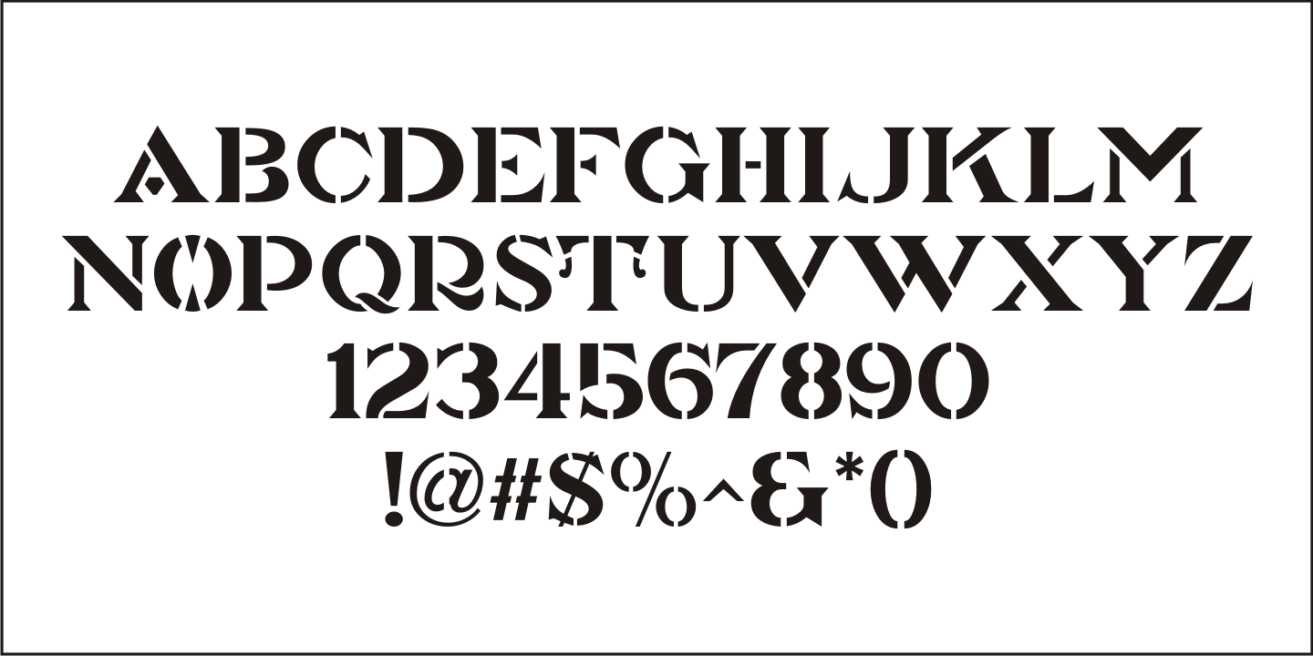 Picturesque Stencil JNL