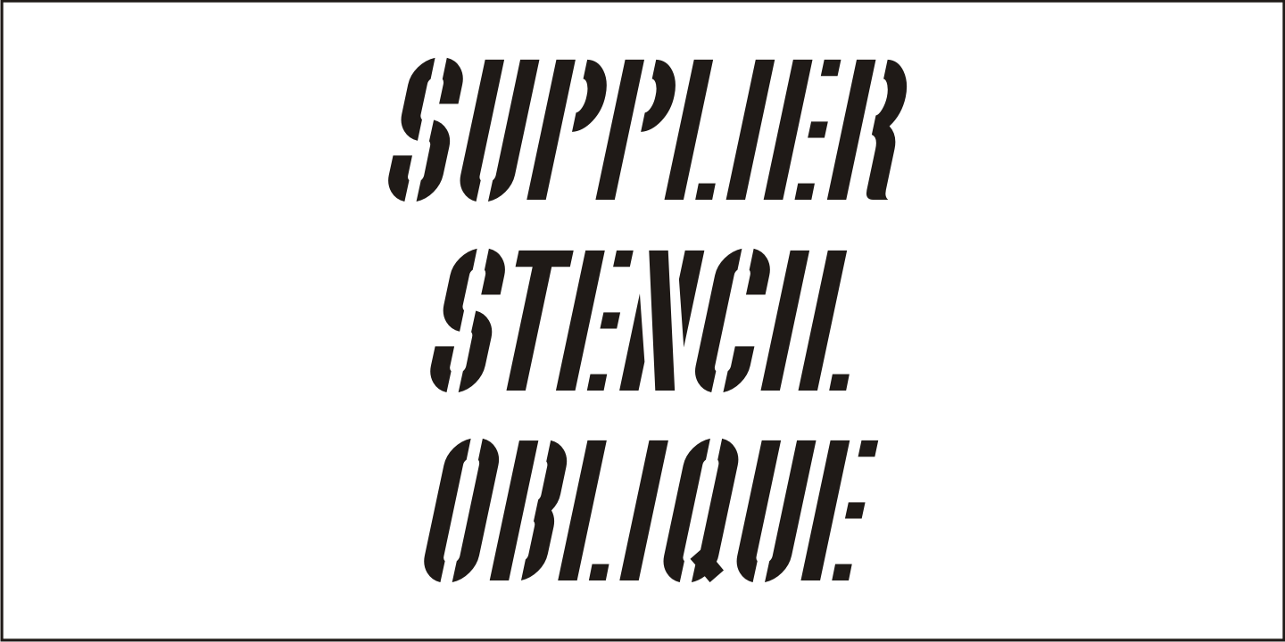 Supplier Stencil JNL