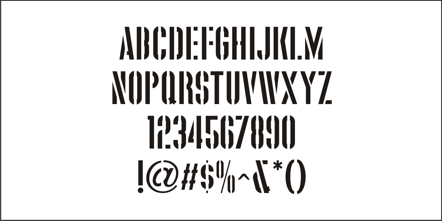 Supplier Stencil JNL