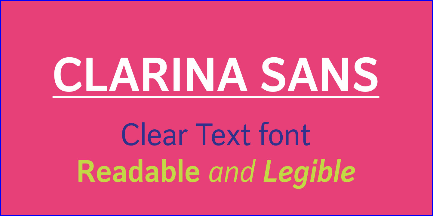 Clarina Sans