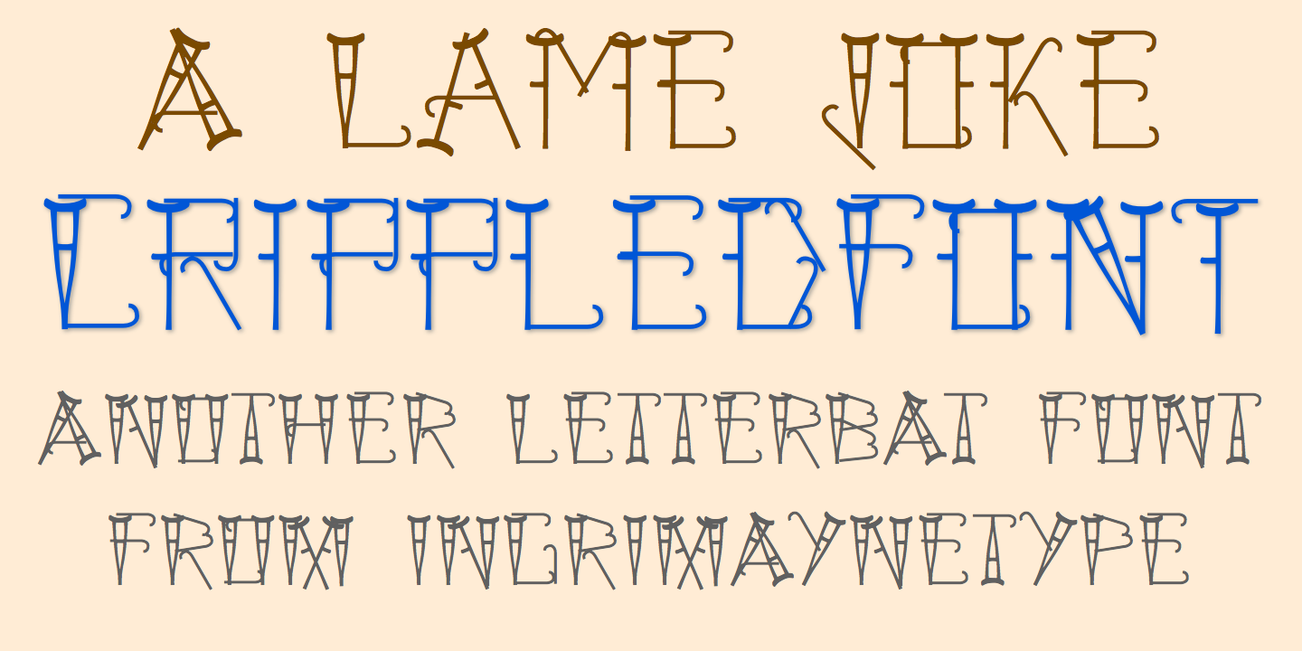 Crippled Font