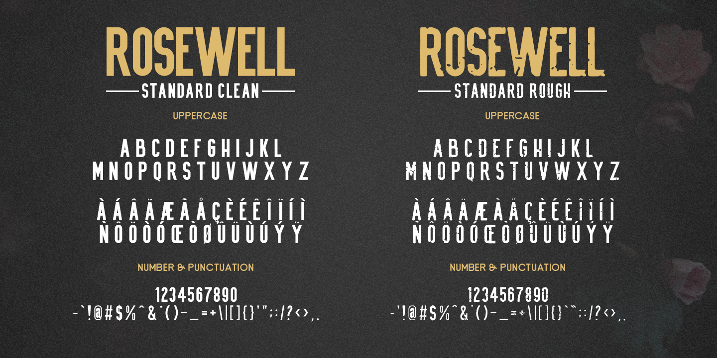 Rosewell Font Collection