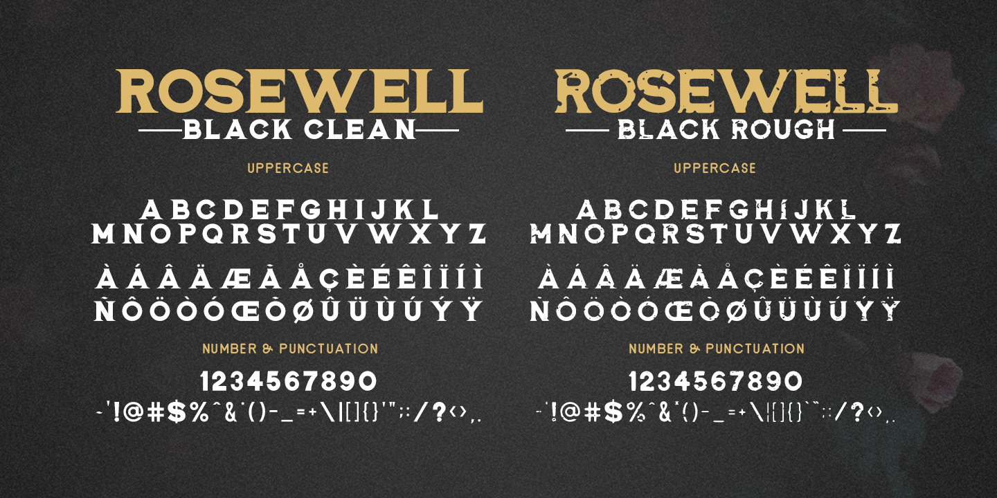 Rosewell Font Collection