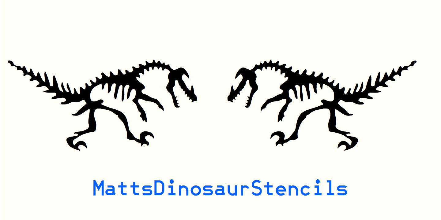 MattsDinosaurStencils™