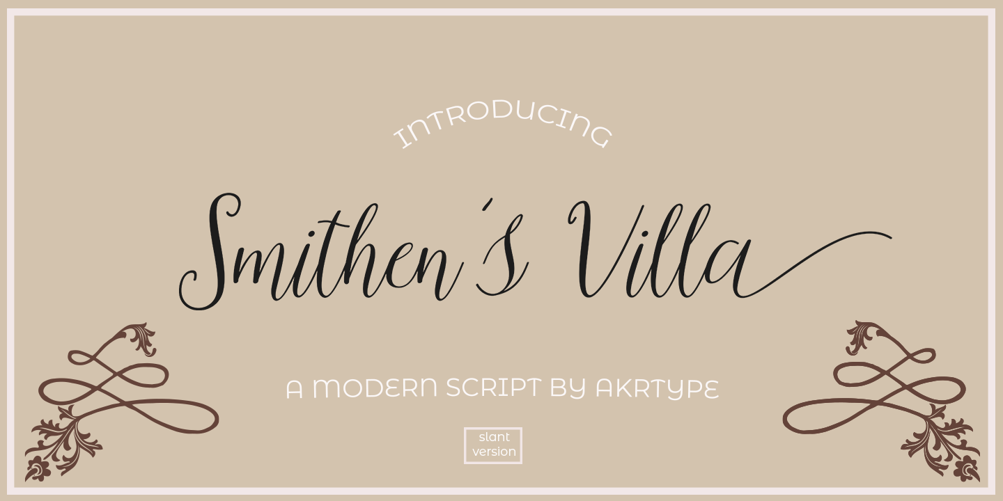 Smithens Villa script