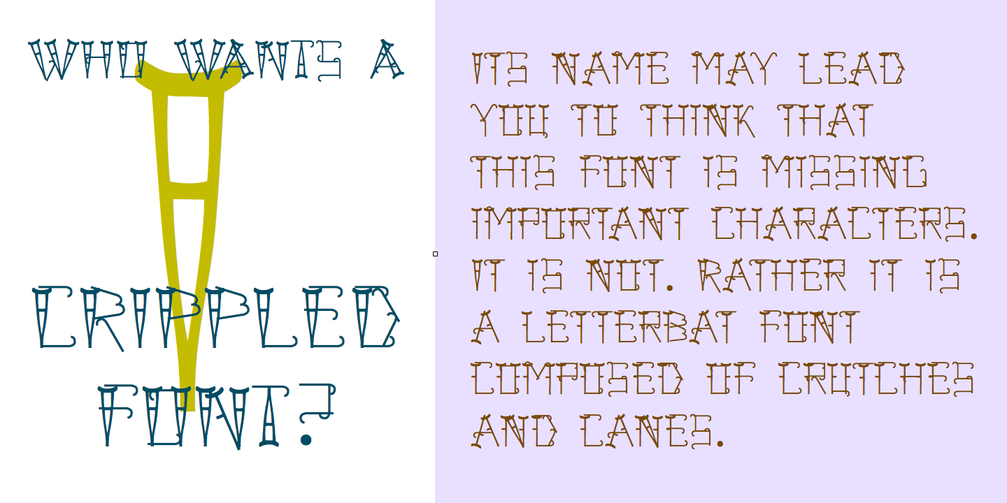 Crippled Font