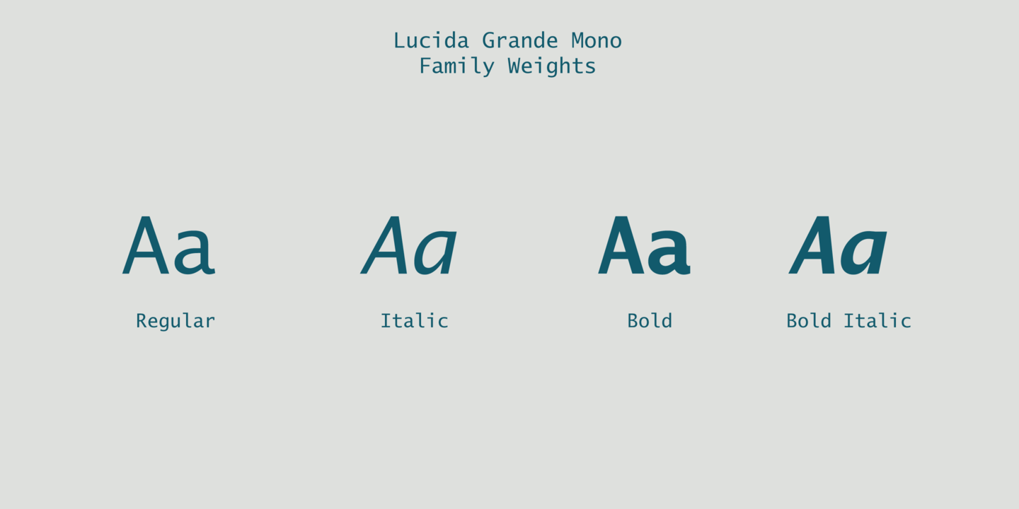 Lucida Grande Mono