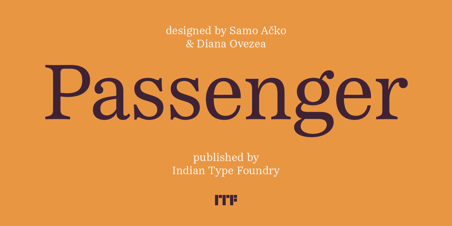 Passenger Serif