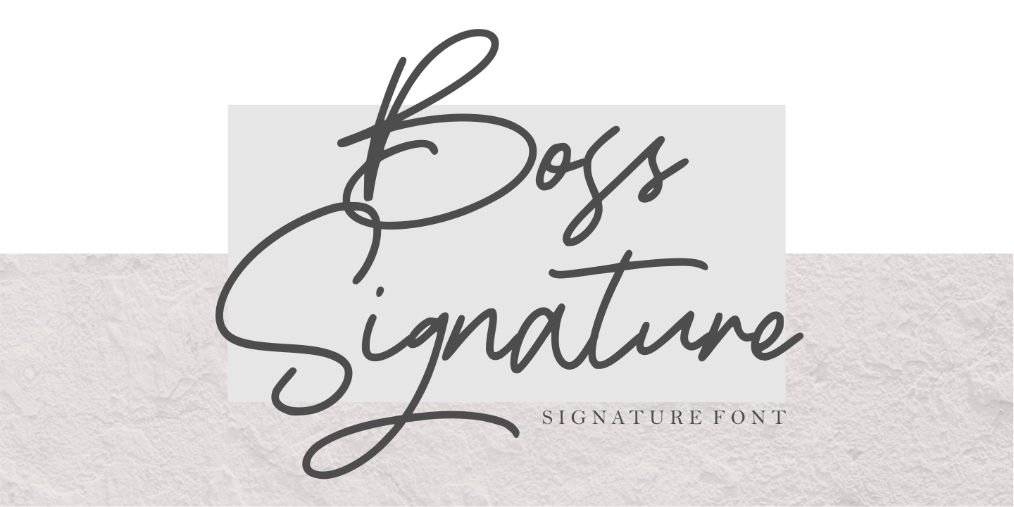 Boss Signature