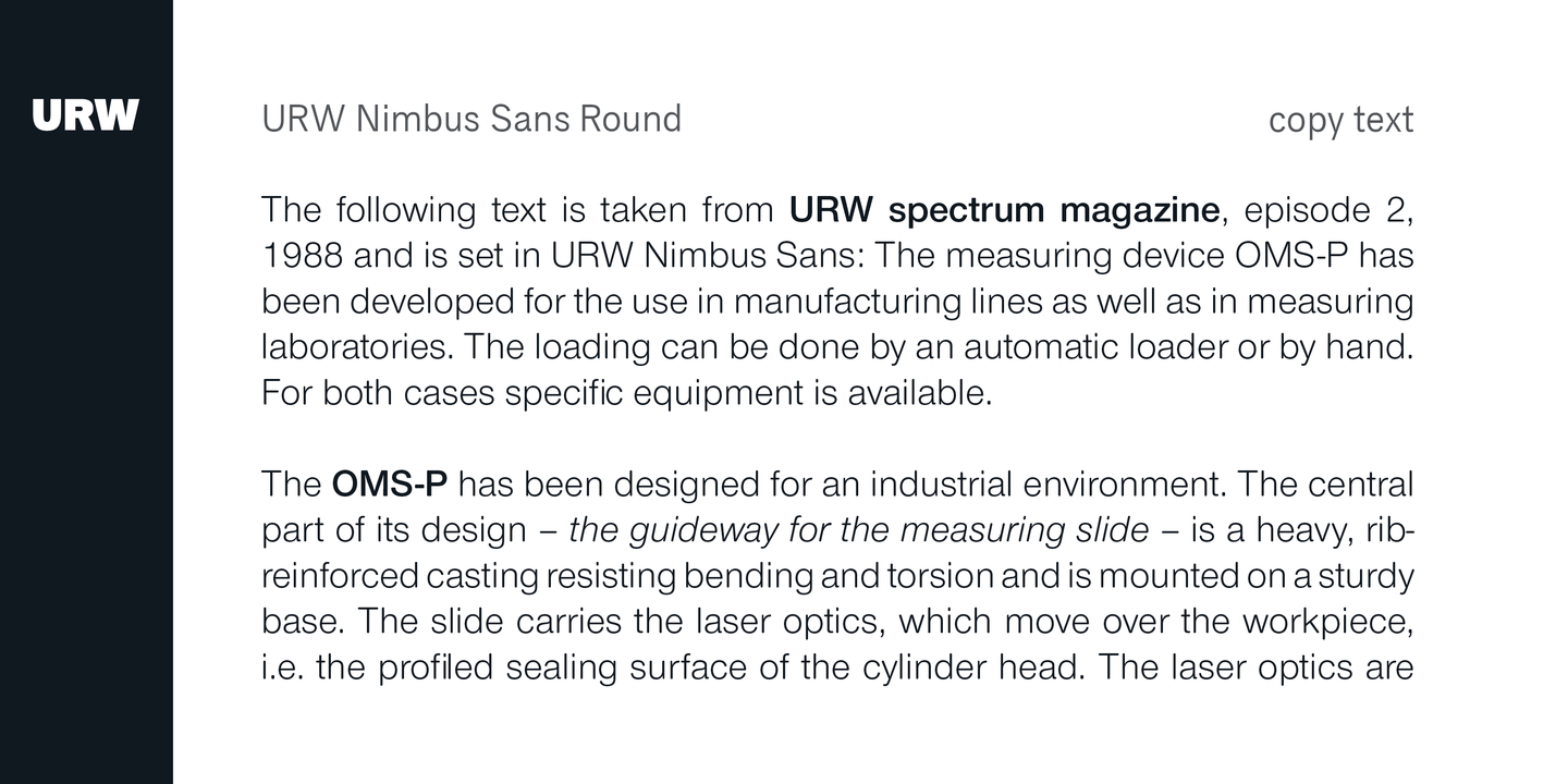 Nimbus Sans Round™