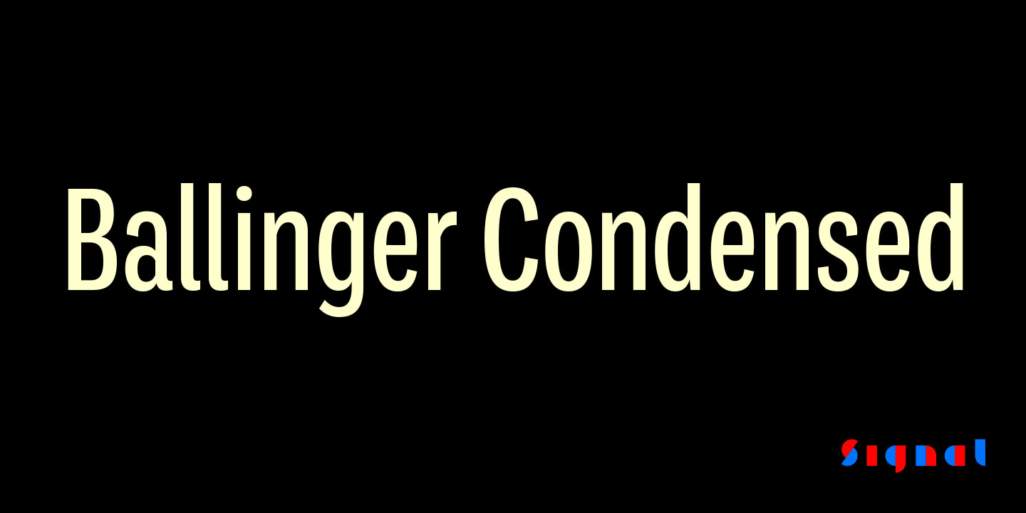 Ballinger Condensed Series
