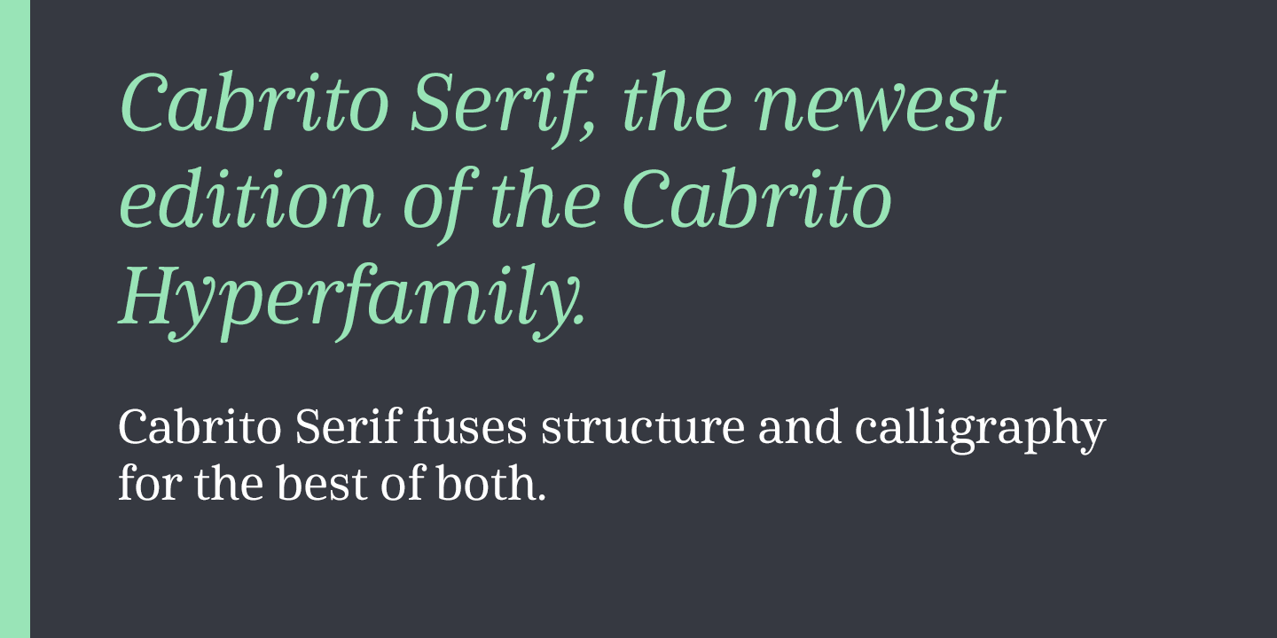 Cabrito Serif