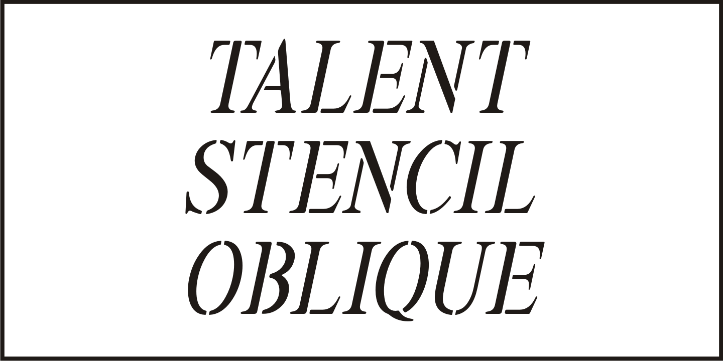 Talent Stencil