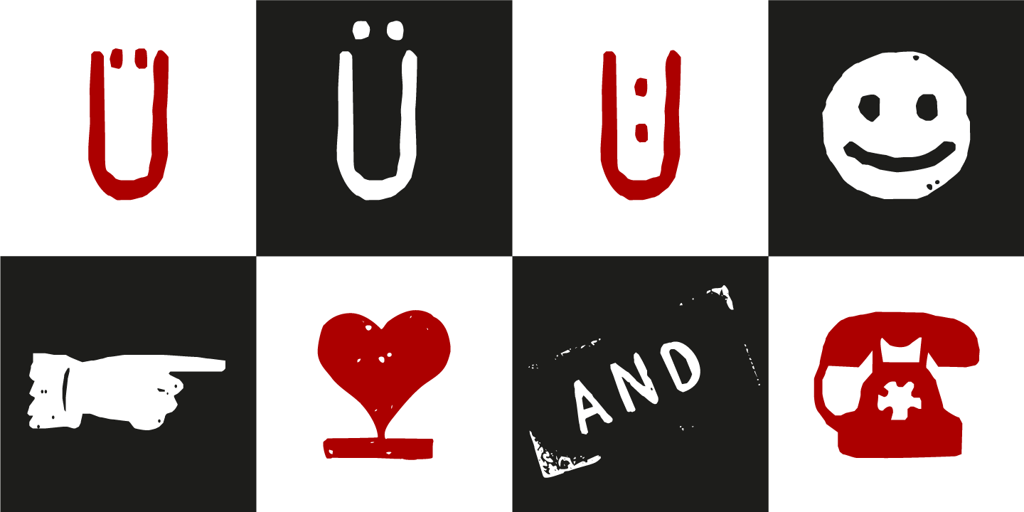 Hand Stamp Gothic Rough