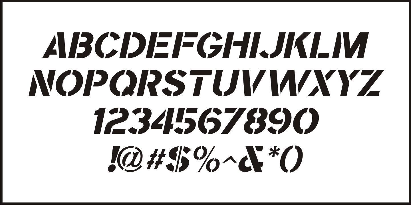 Turntable Stencil JNL