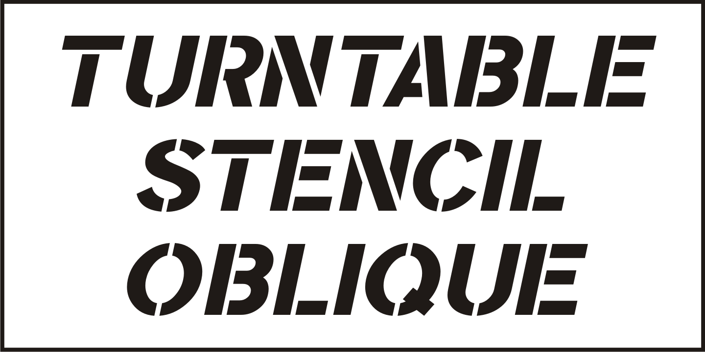 Turntable Stencil JNL