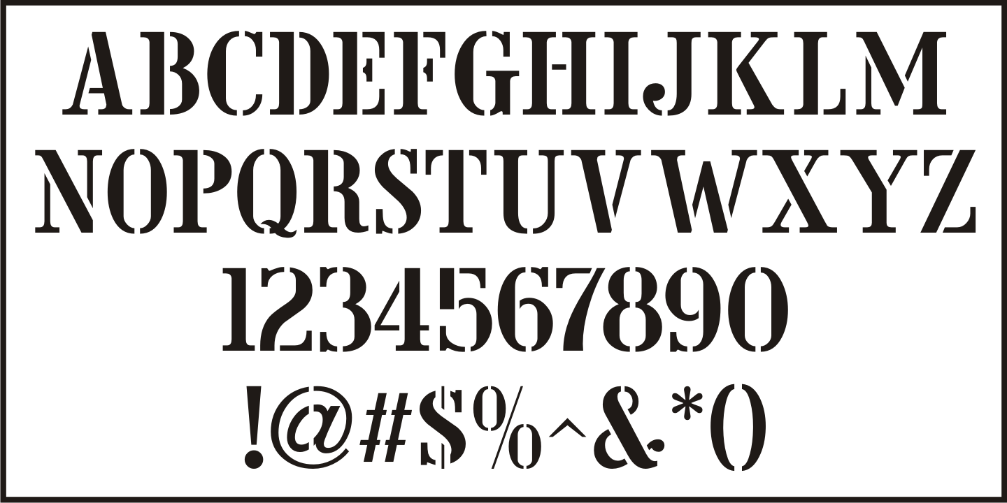 Maitre d Stencil JNL