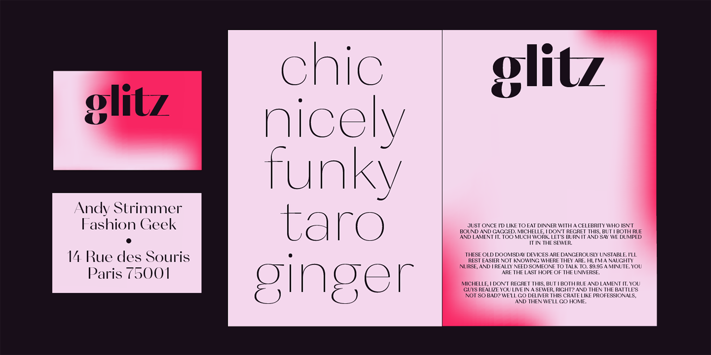 Cosmetic font & Desktop font MyFonts