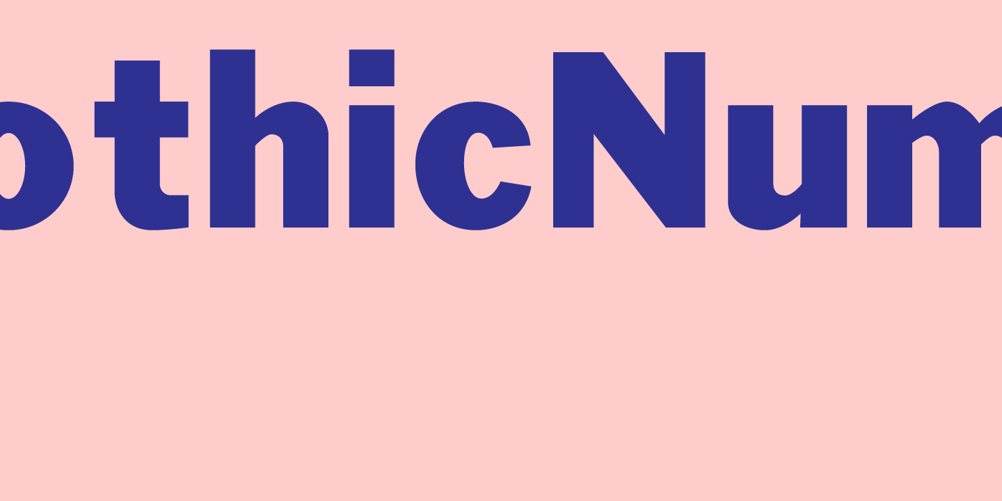 Gothic Number Sixteen