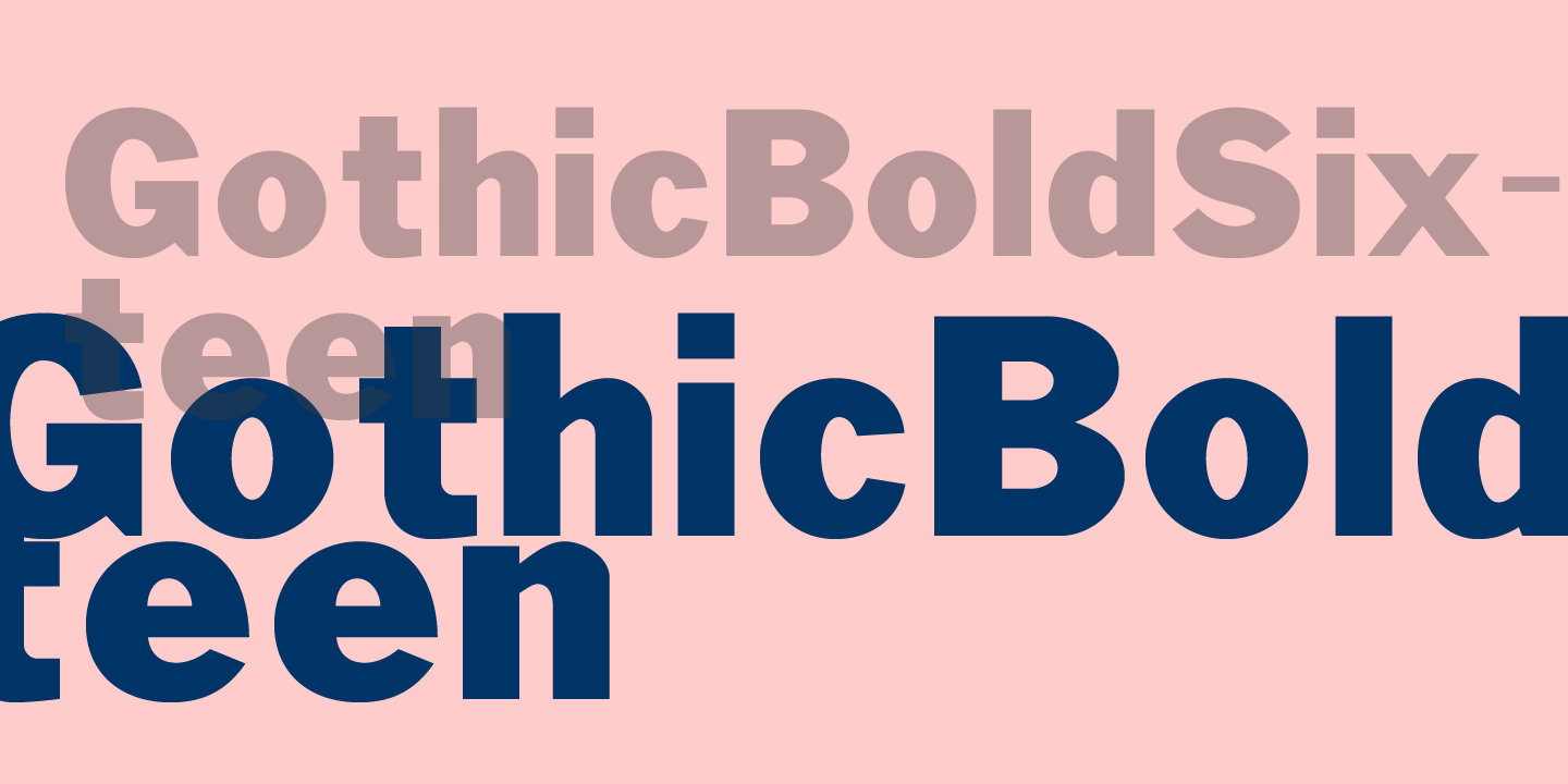 Gothic Number Sixteen