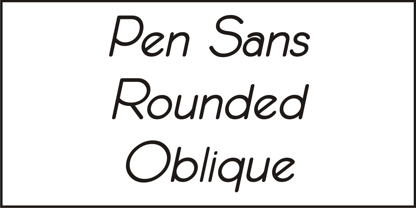 Pen Sans Rounded