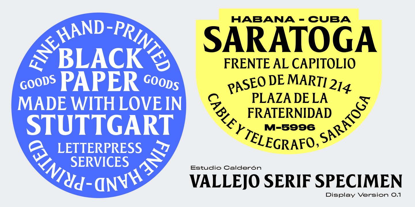 Vallejo Serif