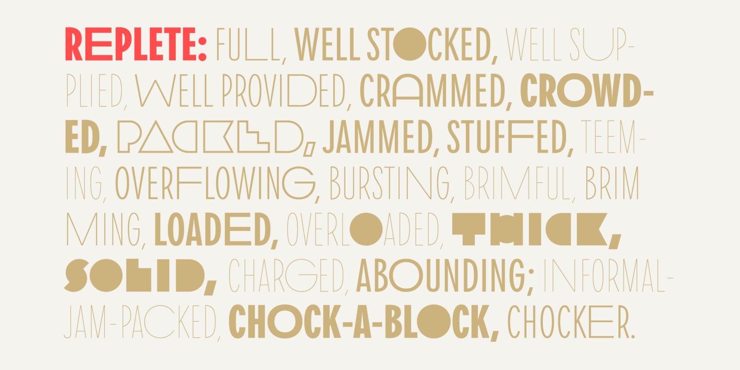 Replete Sans