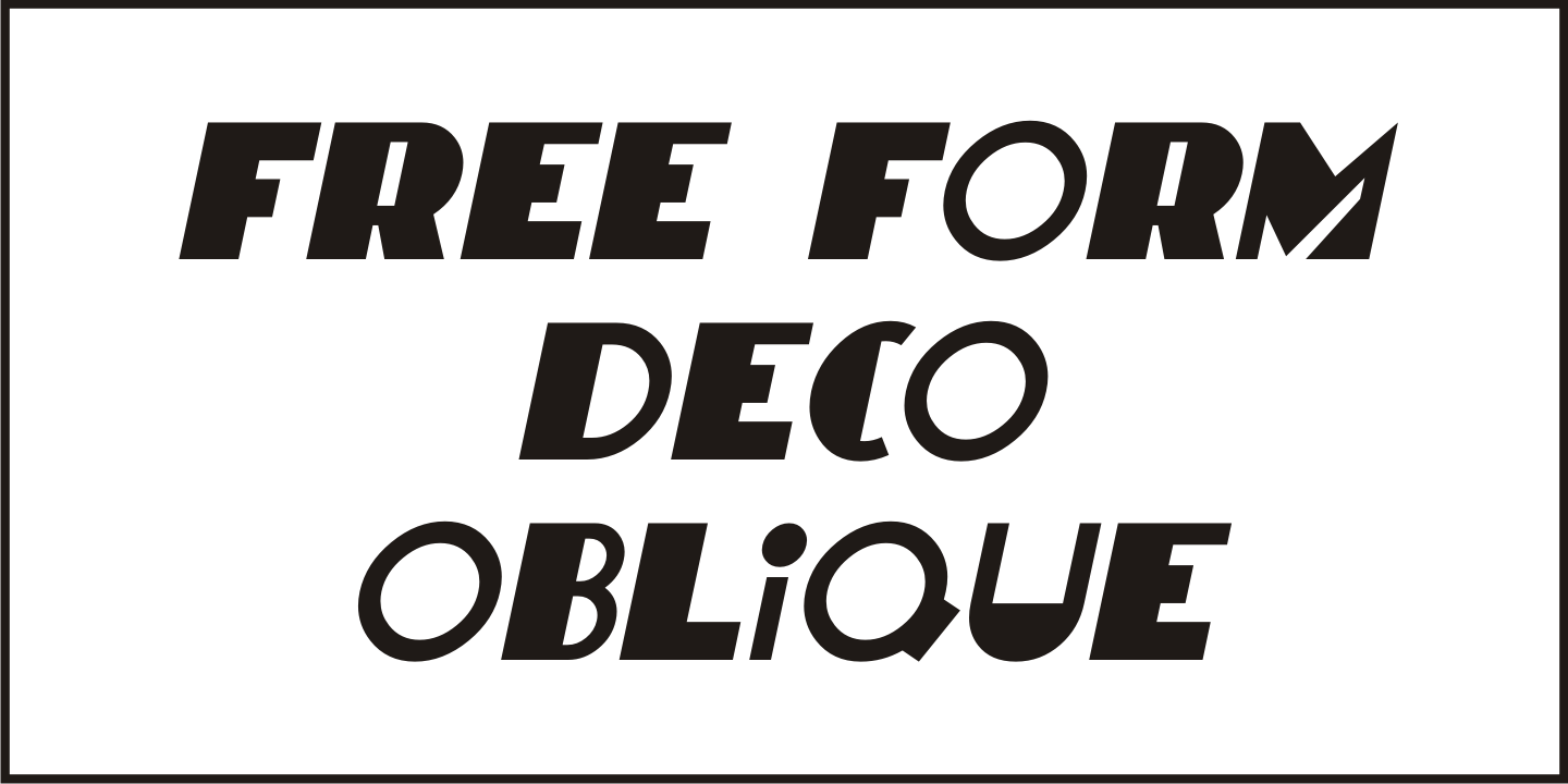 Free Form Deco