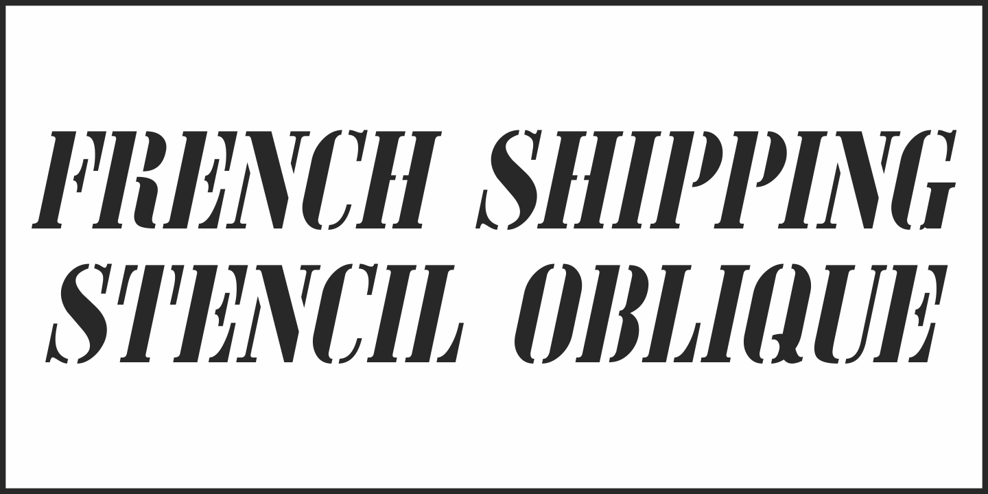 French Shipping Stencil JNL