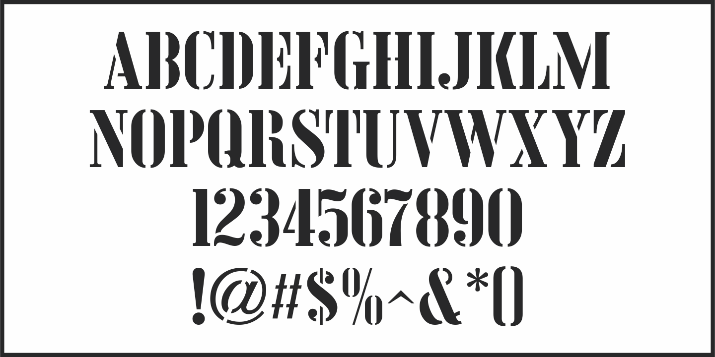 French Shipping Stencil JNL