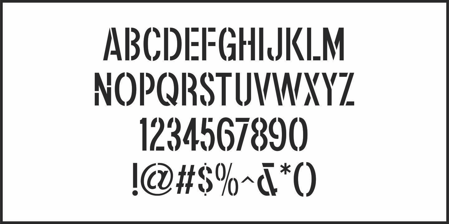 Sandwell Stencil JNL