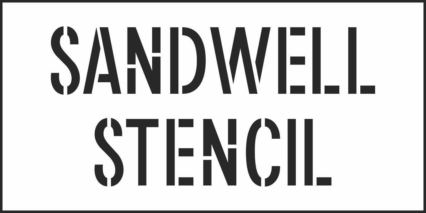 Sandwell Stencil JNL